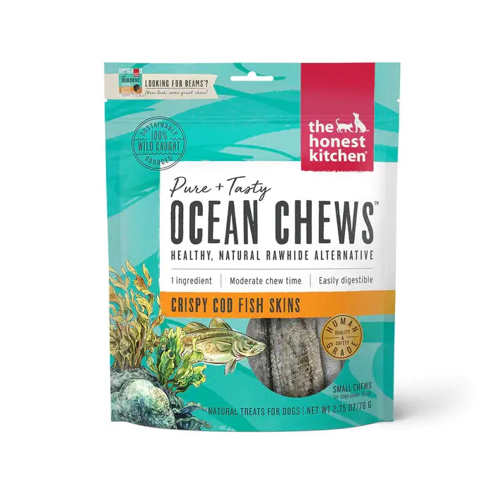 - Christmas pet Christmas clothingThe Honest Kitchen Ocean Chews Crispy Cod Fish Skins Dog Treats - Christmas pet Christmas clothingThe Honest Kitchen Ocean Chews Crispy Cod Fish Skins Dog Treats