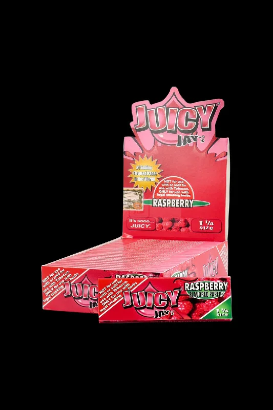 - Air box TSA certified check-inJuicy Jay's 1 1/4 Raspberry Rolling Papers