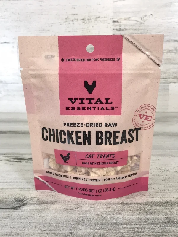    - Cat food for coat health  Vital Essentials Freeze Dried Chicken Breast Cat Treats 1oz