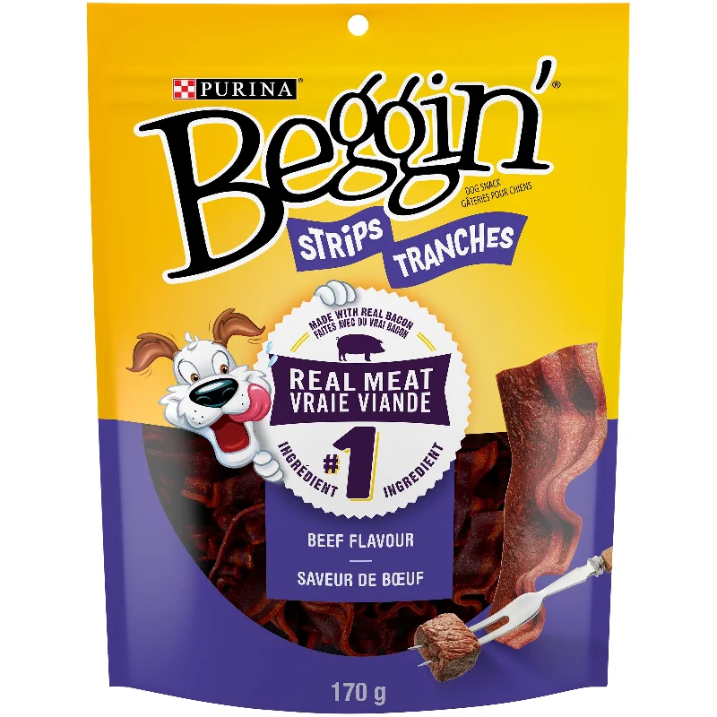 - Hypoallergenic dog foodBeggin’ Strips Beef Dog Snacks 170g