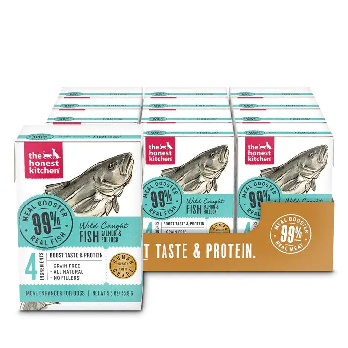 - Postoperative pet anti-licking Elizabethan collarThe Honest Kitchen Meal Booster: 99% Salmon & Pollock Wet Dog Food Topper 12/5.5oz