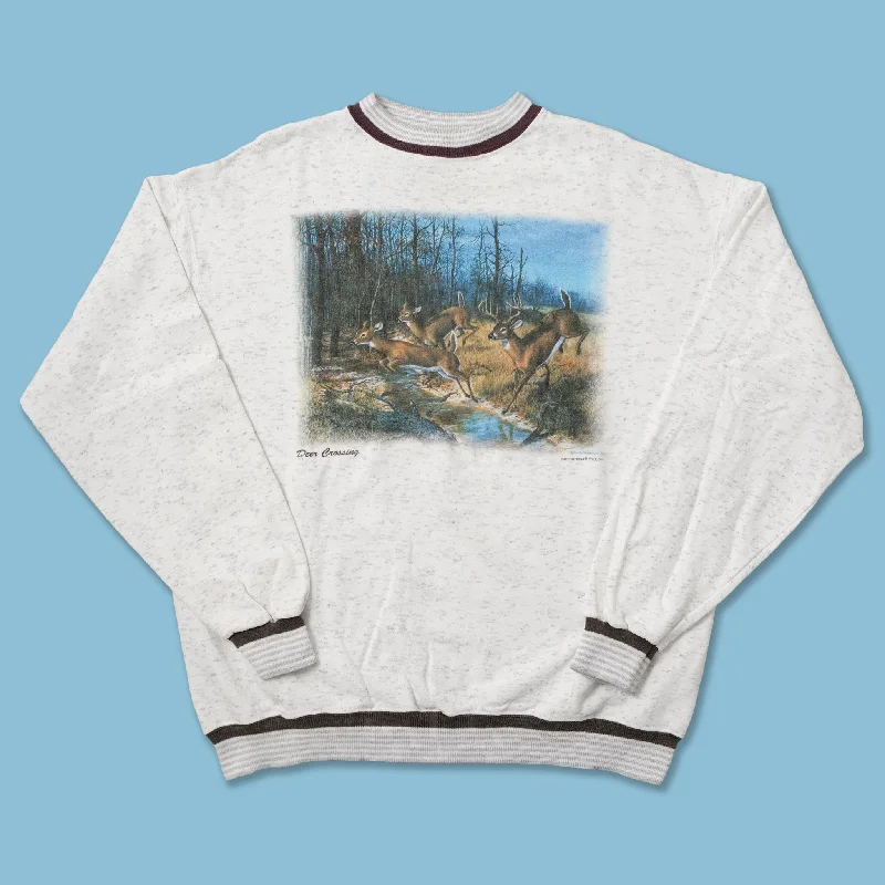 - Cat anti-jump window safety netVintage 1992 Deer Crossing Sweater XLarge
