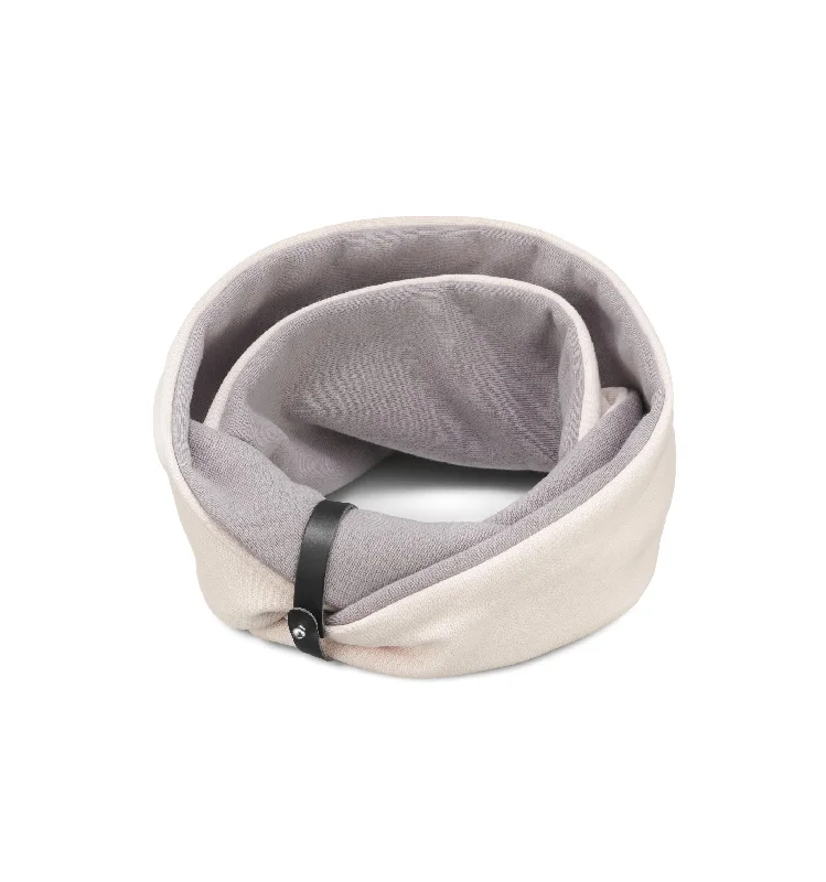 -Anti-scratch sofa protective coverSimo White Sand & Steel Grey Double Dog Scarf by Labbvenn -Anti-scratch sofa protective coverSimo White Sand & Steel Grey Double Dog Scarf by Labbvenn