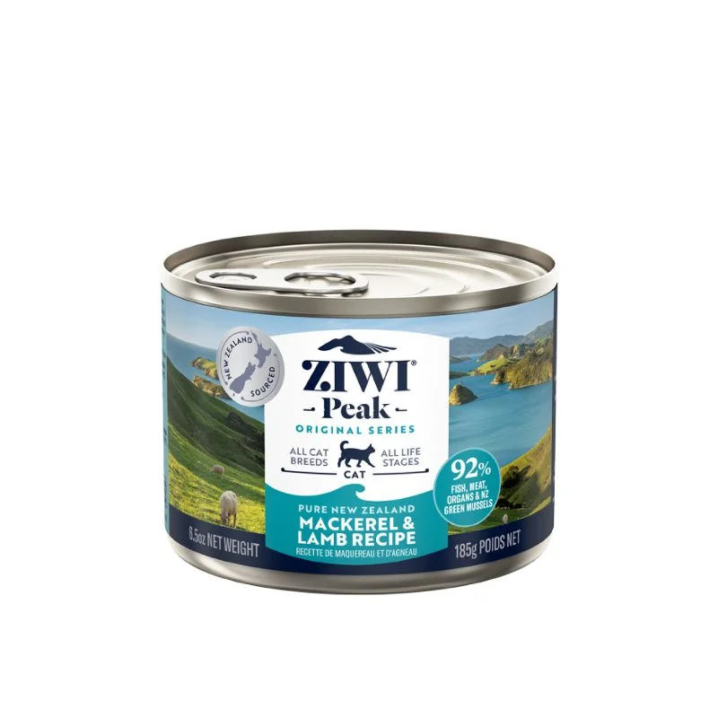    - Natural ingredient cat food  Ziwi Peak Wet Cat Food Mackerel And Lamb Canned 185G