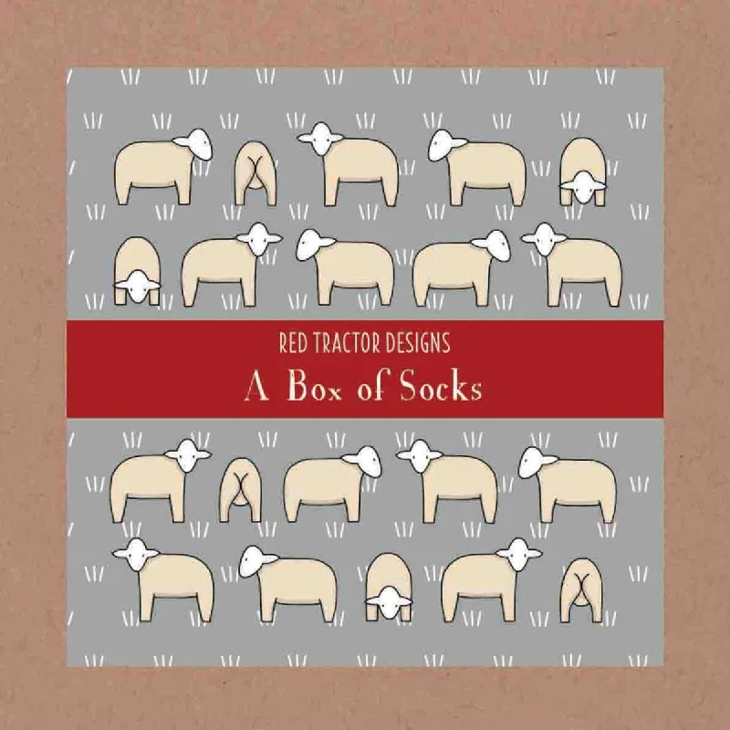 ---Red Tractor Designs Sheep Boxed Socks Medium