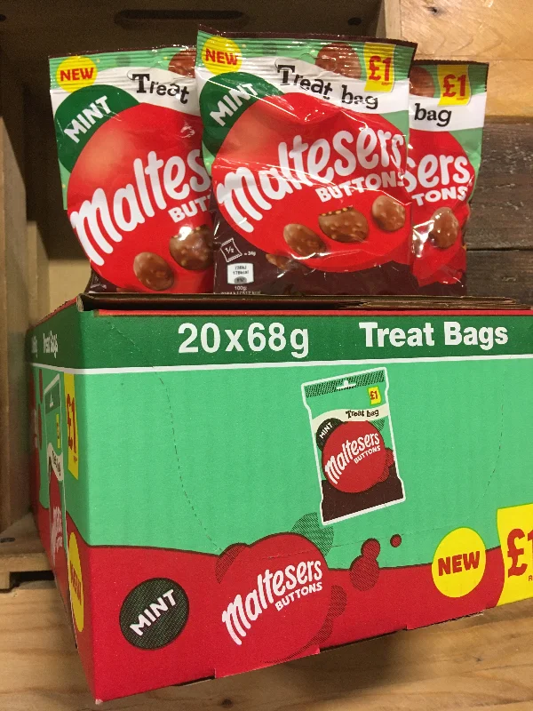- Teething and chewing toys for puppies20x Maltesers Buttons Mint Chocolate £ Sharing Bags (20x68g)
