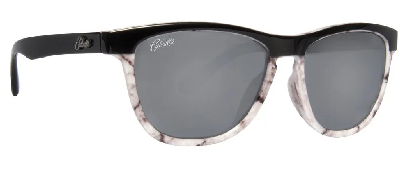 Shiny Black Fade to Marble/White Mirror Lens