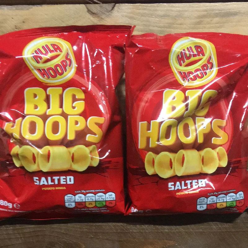 - Degradable pet feces bag4x Hula Hoops Big Hoops Original Salted Potato Rings Sharing Bag (4x80g)
