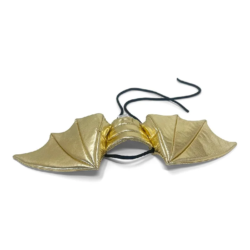 Pet holiday dress-up clothesDragon Wings Dog Costume Gold