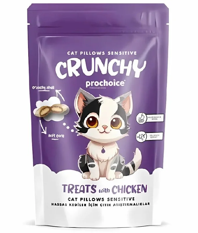  . **Functional Cat Food**  Prochoice - Crunchy Sensitive Cat Treats With Chicken 60g