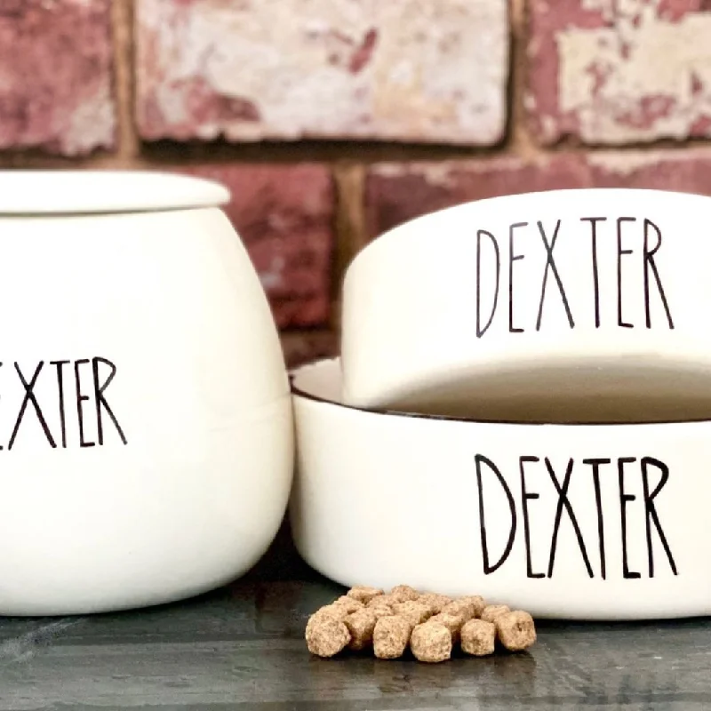 - Hamster silent running wheel to prevent chewingPersonalised Dog Bowls and Treat Jar Set In Skinny Font Design - Hamster silent running wheel to prevent chewingPersonalised Dog Bowls and Treat Jar Set In Skinny Font Design