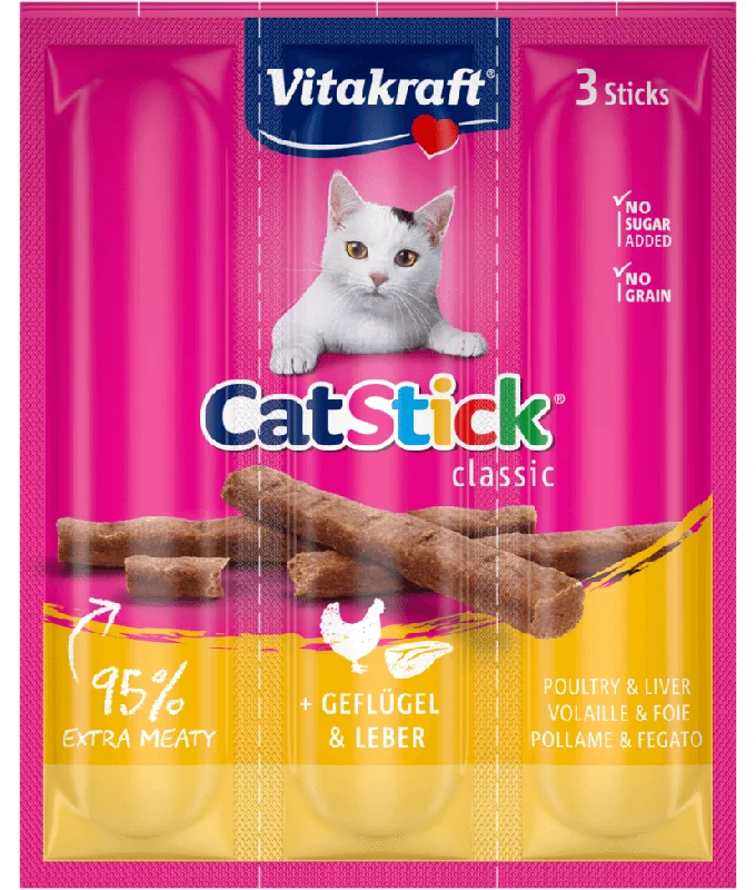    - Indoor cat food  Vitakraft - Cat Stick Classic With Mini Chicken & Liver 18g