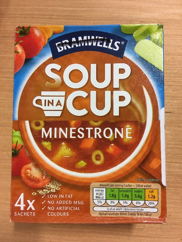 - Automatic temperature adjustment cat bedBramwells Minestrone Soup in a Cup 4x Sachets 104g