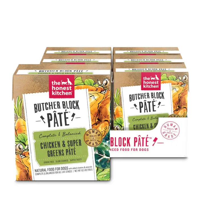 - Elderly dog ​​joint care mattressThe Honest Kitchen Butcher Block Pate: Chicken & Super Greens Pate Wet Dog Food 6/10.5oz