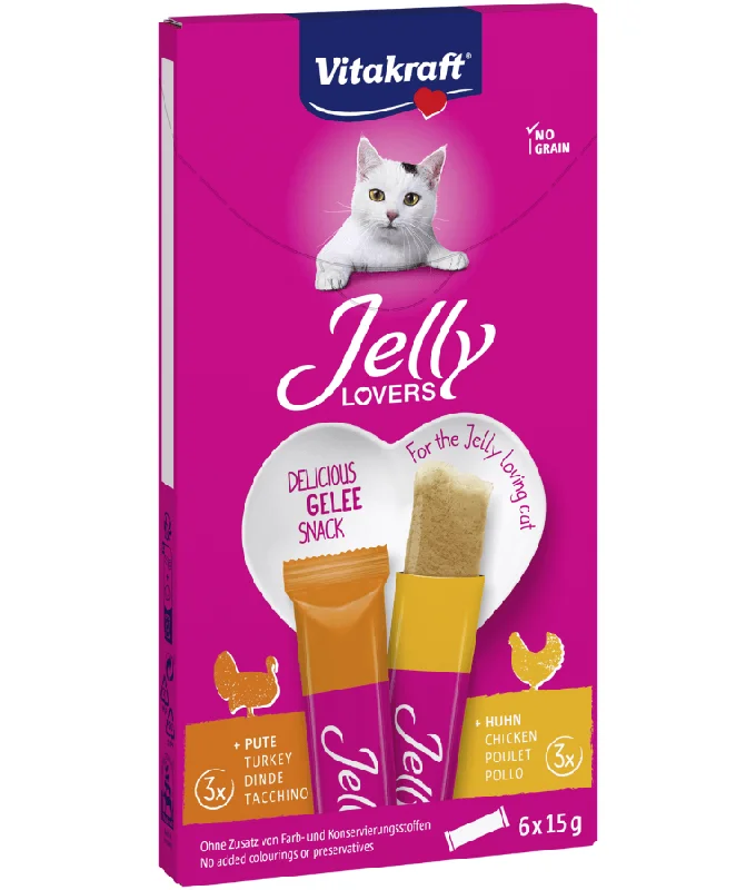    - Cat food for multi-cat households  Vitakraft - Jelly Lovers With Turkey & Chicken 6x15g