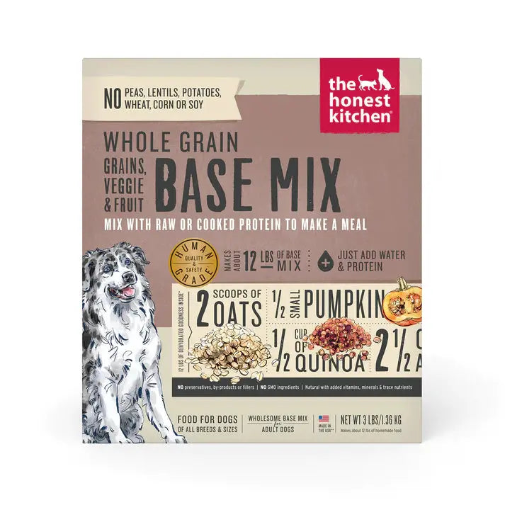 - Parrot climbing and standing wooden frameThe Honest Kitchen Whole Grain, Veggie & Fruit Base Mix Dehydrated Dog Food