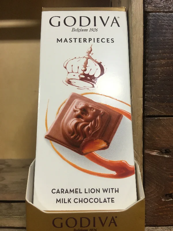 - Custom pet birthday cake4x Godiva Masterpieces Caramel Filled Belgian Milk Chocolate Bar Lions (4x83g) - Custom pet birthday cake4x Godiva Masterpieces Caramel Filled Belgian Milk Chocolate Bar Lions (4x83g)