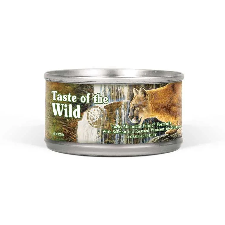 - Cat hair ball removal and hair removal creamTaste of the Wild® Rocky Mountain® Salmon and Roasted Venison in Gravy Feline Recipe Canned Cat Food