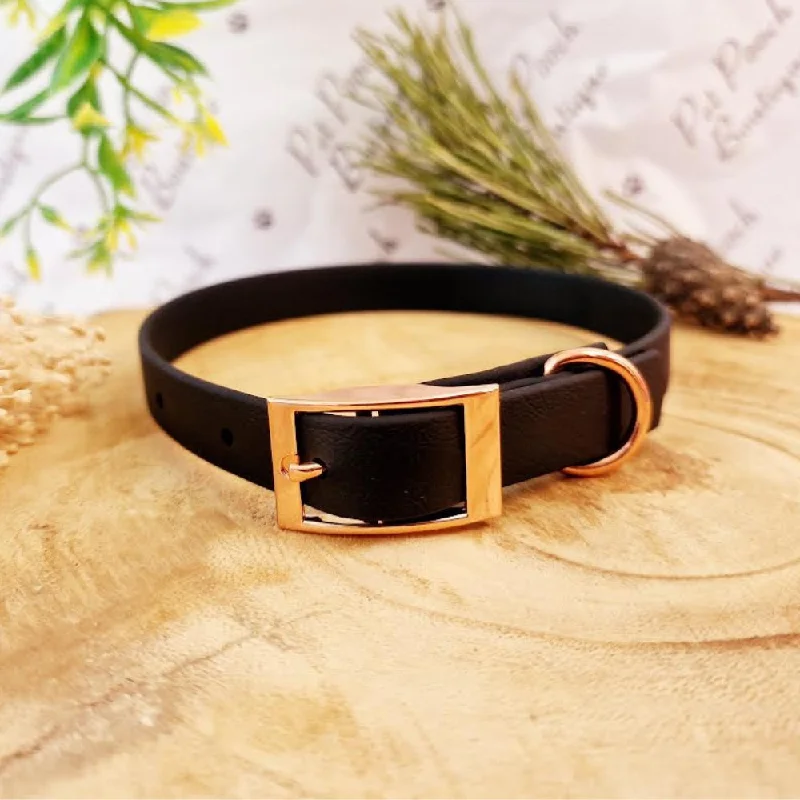 - Organic cotton dog bibsBlack Biothane Dog Collar